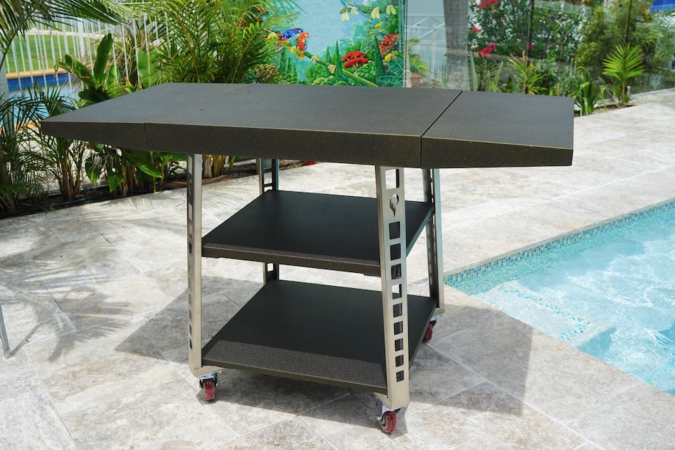 pizza oven trolley stand